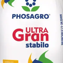 Nawóz Phosagro Ultra Gran stabilo, mocznik N46, zapewnia roślinom niezbędny azot do zdrowego wzrostu.