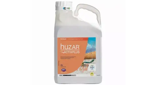 Oprysk Huzar Activ-Plus w 5L opakowaniu, skuteczny środek do ochrony zbóż przed chwastami.